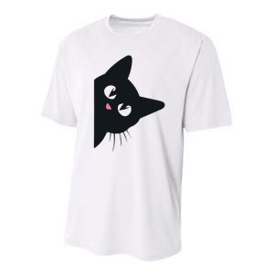 Cute Black Cat Halloween Costume Kitten Adult Youth Performance Sprint T-Shirt