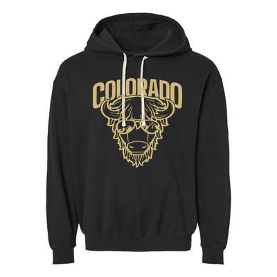 Cool Buffalo Colorado Boulder Game Day Garment-Dyed Fleece Hoodie
