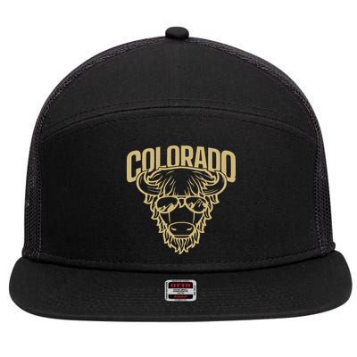 Cool Buffalo Colorado Boulder Game Day 7 Panel Mesh Trucker Snapback Hat