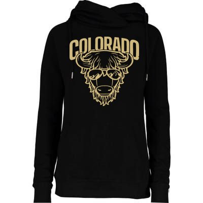 Cool Buffalo Colorado Boulder Game Day Womens Funnel Neck Pullover Hood