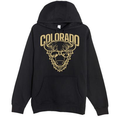 Cool Buffalo Colorado Boulder Game Day Premium Pullover Hoodie