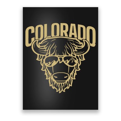 Cool Buffalo Colorado Boulder Game Day Poster