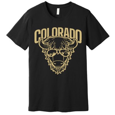 Cool Buffalo Colorado Boulder Game Day Premium T-Shirt