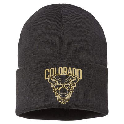 Cool Buffalo Colorado Boulder Game Day Sustainable Knit Beanie
