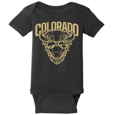 Cool Buffalo Colorado Boulder Game Day Baby Bodysuit