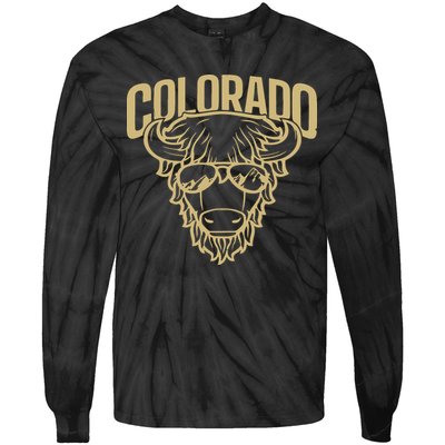 Cool Buffalo Colorado Boulder Game Day Tie-Dye Long Sleeve Shirt