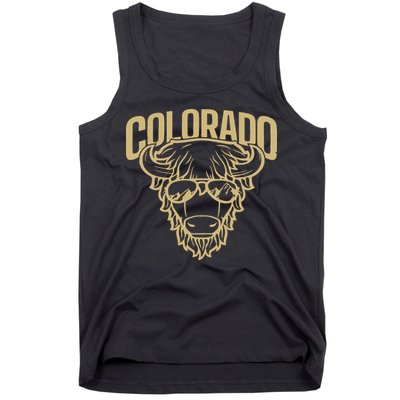 Cool Buffalo Colorado Boulder Game Day Tank Top