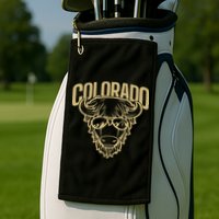 Cool Buffalo Colorado Boulder Game Day Golf Towel
