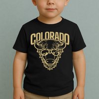 Cool Buffalo Colorado Boulder Game Day Toddler T-Shirt