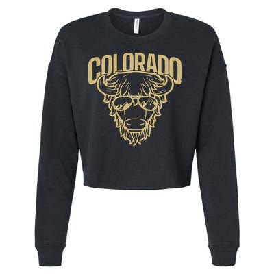 Cool Buffalo Colorado Boulder Game Day Cropped Pullover Crew