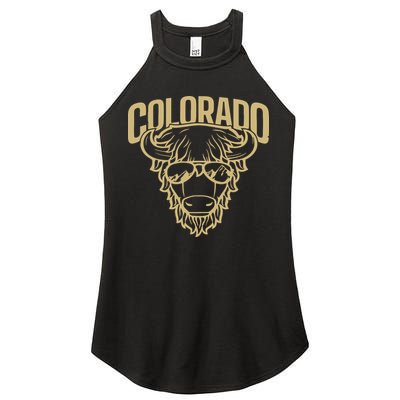 Cool Buffalo Colorado Boulder Game Day Women's Perfect Tri Rocker Tank