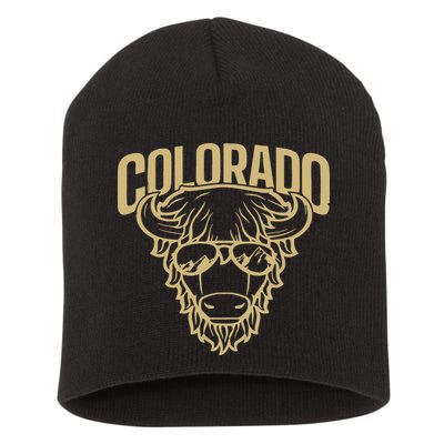 Cool Buffalo Colorado Boulder Game Day Short Acrylic Beanie