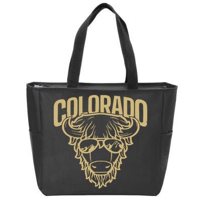 Cool Buffalo Colorado Boulder Game Day Zip Tote Bag