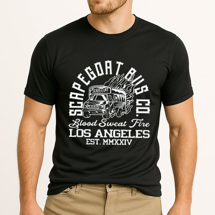 Capegoat Bus Co. Ringer Cooling Performance Crew T-Shirt