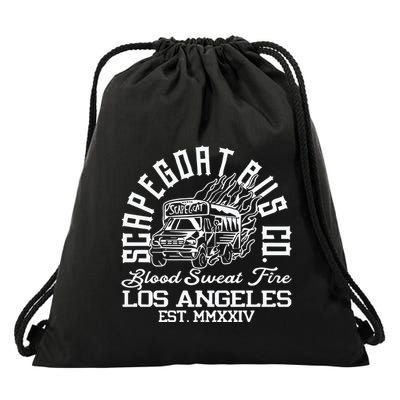 Capegoat Bus Co. Ringer Drawstring Bag