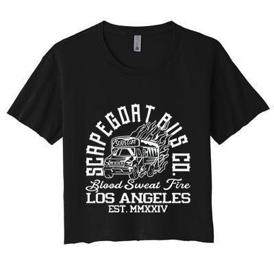 Capegoat Bus Co. Ringer Crop Top