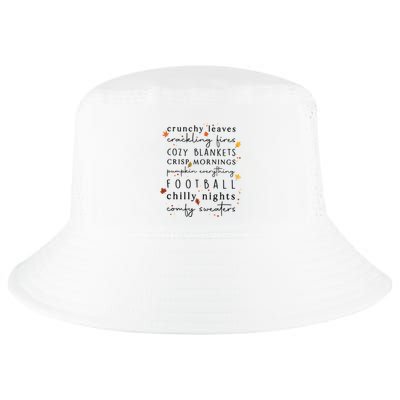 Cozy Blankets Crunchy Leaves Crackling Fires Football Cool Comfort Performance Bucket Hat