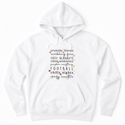 Cozy Blankets Crunchy Leaves Crackling Fires Football Hoodie