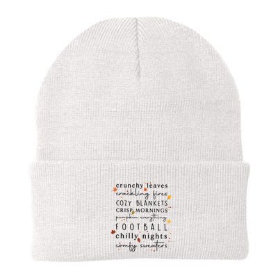 Cozy Blankets Crunchy Leaves Crackling Fires Football Beanie