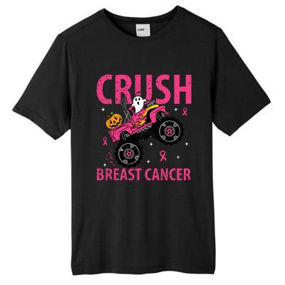 Crush Breast Cancer Awareness Monster Truck Halloween Tall Fusion ChromaSoft Performance T-Shirt