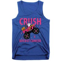 Crush Breast Cancer Awareness Monster Truck Halloween Tank Top