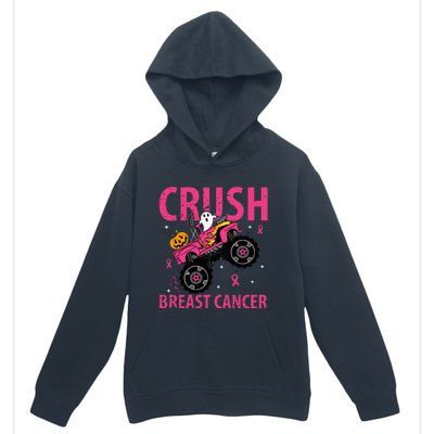 Crush Breast Cancer Awareness Monster Truck Halloween Urban Pullover Hoodie