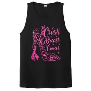 Crush Breast Cancer Awareness Bling Pink Ribbon PosiCharge Competitor Tank