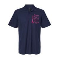 Crush Breast Cancer Awareness Bling Pink Ribbon Softstyle Adult Sport Polo