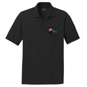 Christmas Black Cat ItS Fine IM Fine Everything Is Fine Gift PosiCharge RacerMesh Polo