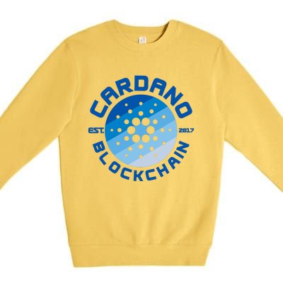 Cardano Blockchain Cryptocurrency Est 2017 Premium Crewneck Sweatshirt