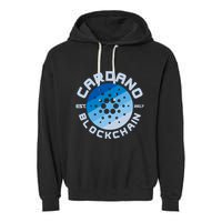 Cardano Blockchain Cryptocurrency Est 2017 Garment-Dyed Fleece Hoodie