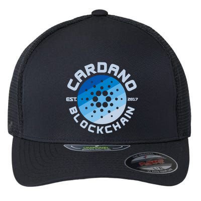 Cardano Blockchain Cryptocurrency Est 2017 Flexfit Unipanel Trucker Cap