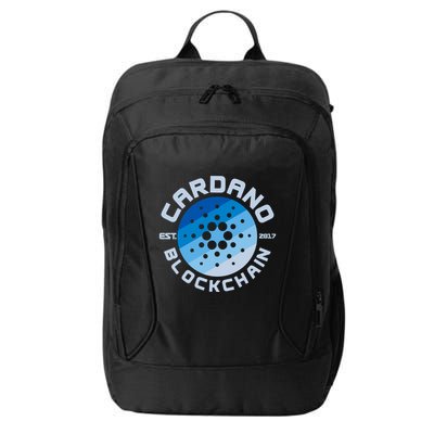 Cardano Blockchain Cryptocurrency Est 2017 City Backpack