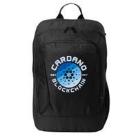 Cardano Blockchain Cryptocurrency Est 2017 City Backpack