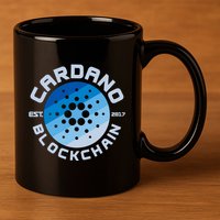 Cardano Blockchain Cryptocurrency Est 2017 11oz C Handle Ceramic Mug