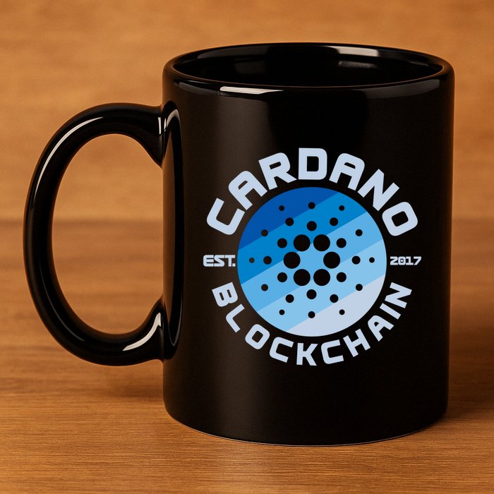 Cardano Blockchain Cryptocurrency Est 2017 11oz C Handle Ceramic Mug