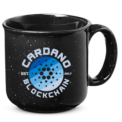 Cardano Blockchain Cryptocurrency Est 2017 15oz Campfire Ceramic Mug