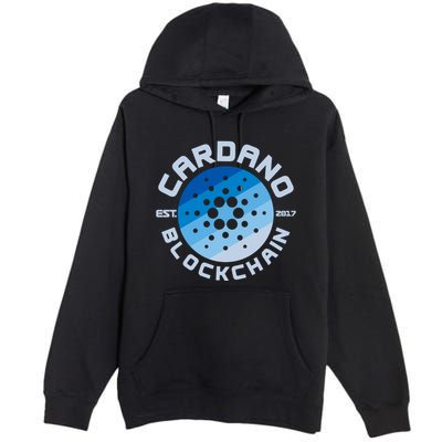 Cardano Blockchain Cryptocurrency Est 2017 Premium Pullover Hoodie