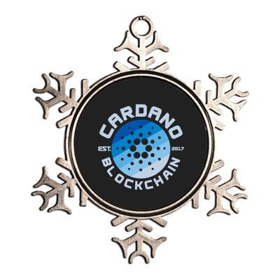 Cardano Blockchain Cryptocurrency Est 2017 Metallic Star Ornament