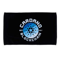 Cardano Blockchain Cryptocurrency Est 2017 Microfiber Hand Towel