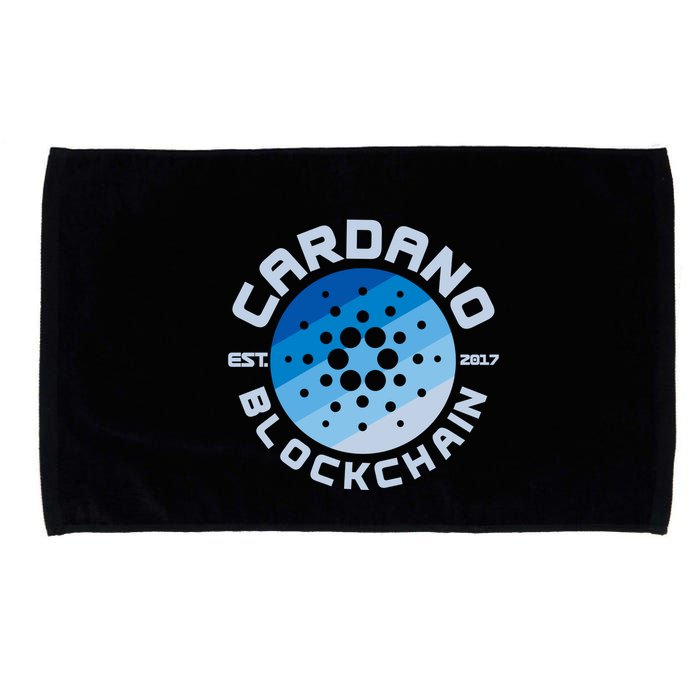 Cardano Blockchain Cryptocurrency Est 2017 Microfiber Hand Towel