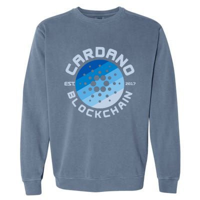 Cardano Blockchain Cryptocurrency Est 2017 Garment-Dyed Sweatshirt