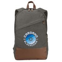 Cardano Blockchain Cryptocurrency Est 2017 Cotton Canvas Backpack