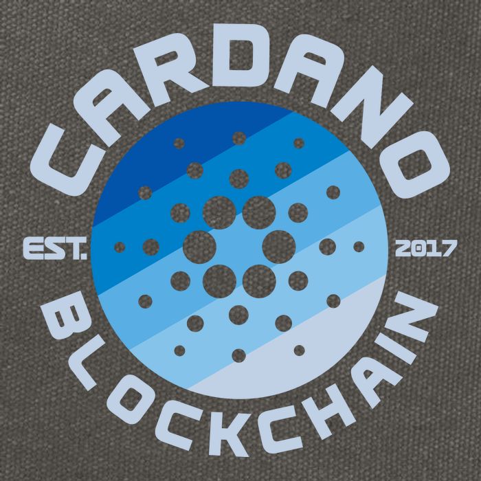 Cardano Blockchain Cryptocurrency Est 2017 Cotton Canvas Backpack