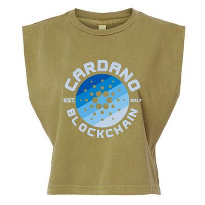 Cardano Blockchain Cryptocurrency Est 2017 Garment-Dyed Women's Muscle Tee