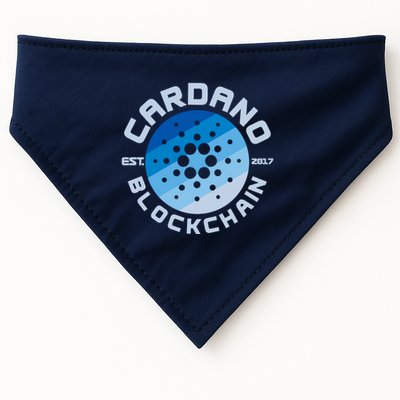 Cardano Blockchain Cryptocurrency Est 2017 USA-Made Doggie Bandana