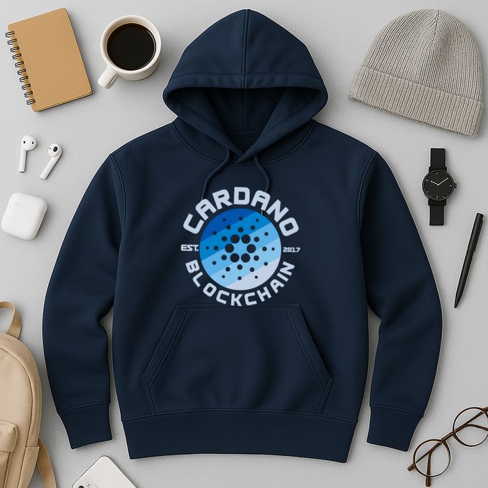 Cardano Blockchain Cryptocurrency Est 2017 Hoodie