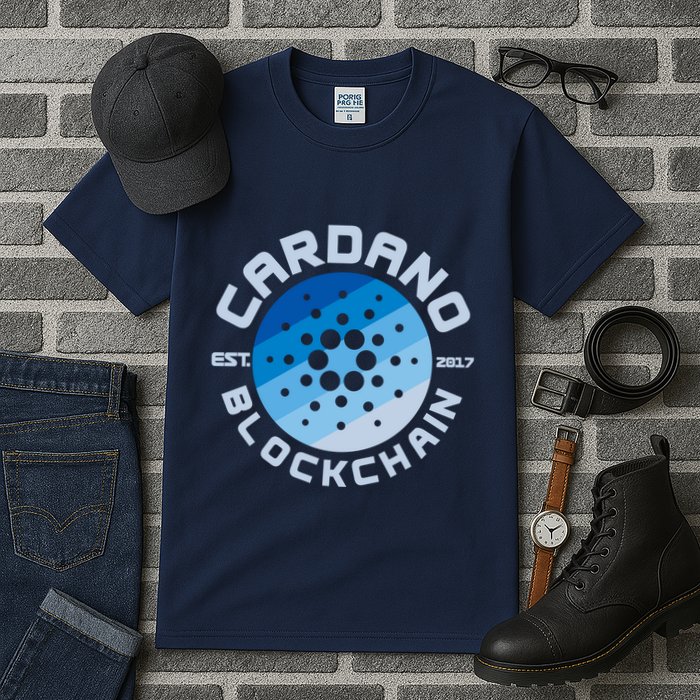 Cardano Blockchain Cryptocurrency Est 2017 Tall T-Shirt