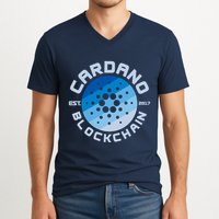 Cardano Blockchain Cryptocurrency Est 2017 V-Neck T-Shirt