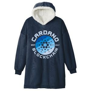 Cardano Blockchain Cryptocurrency Est 2017 Hooded Wearable Blanket